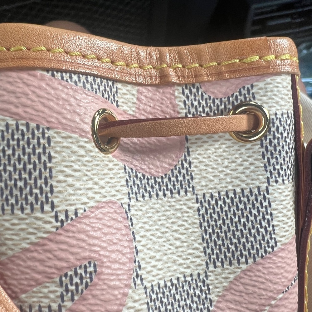 Louis Vuitton Damier Azur Tahiti Nano Noe Shoulder Bag - Picture 10 of 17